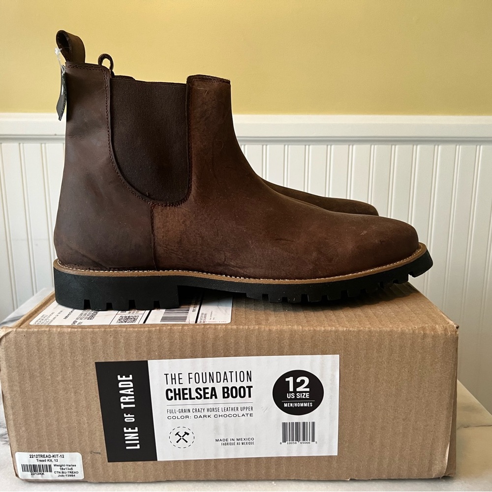 Brand new, never worn Line of Trade Mens Chelsea boots